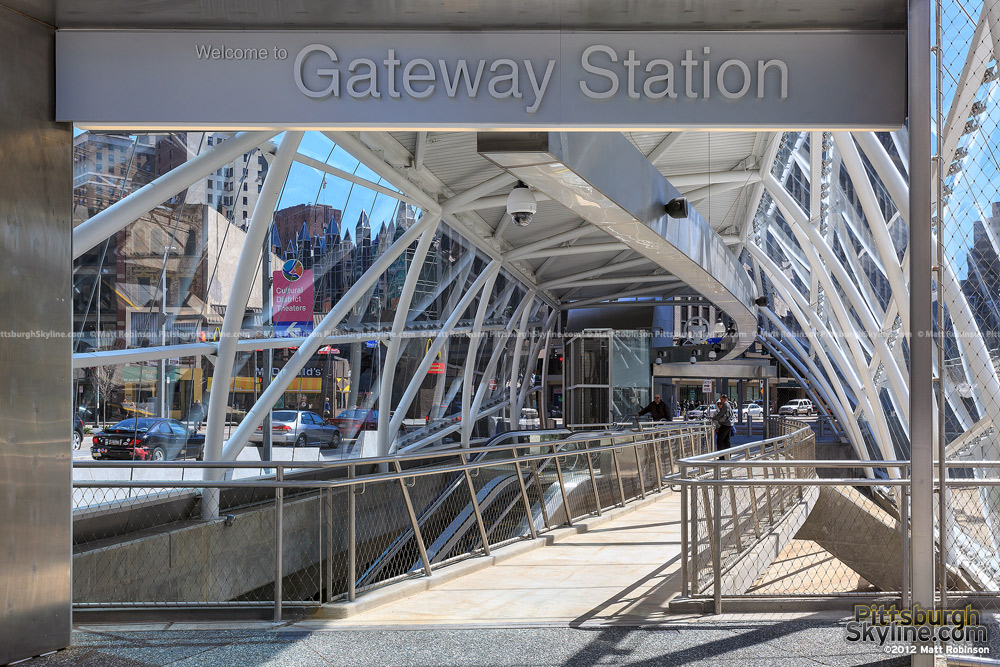 The new Gateway Station entrance