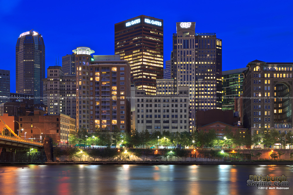 Downtown Pittsburgh from across the Allegheny River