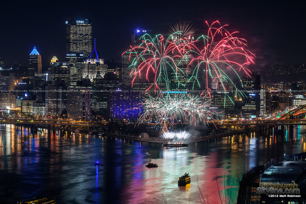 Fireworks over Pittsburgh on Light Up Night 2012 - 3