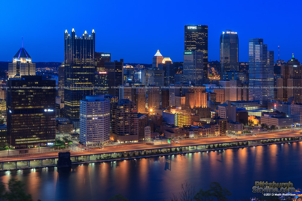 Pittsburgh from Mt. Washington at night