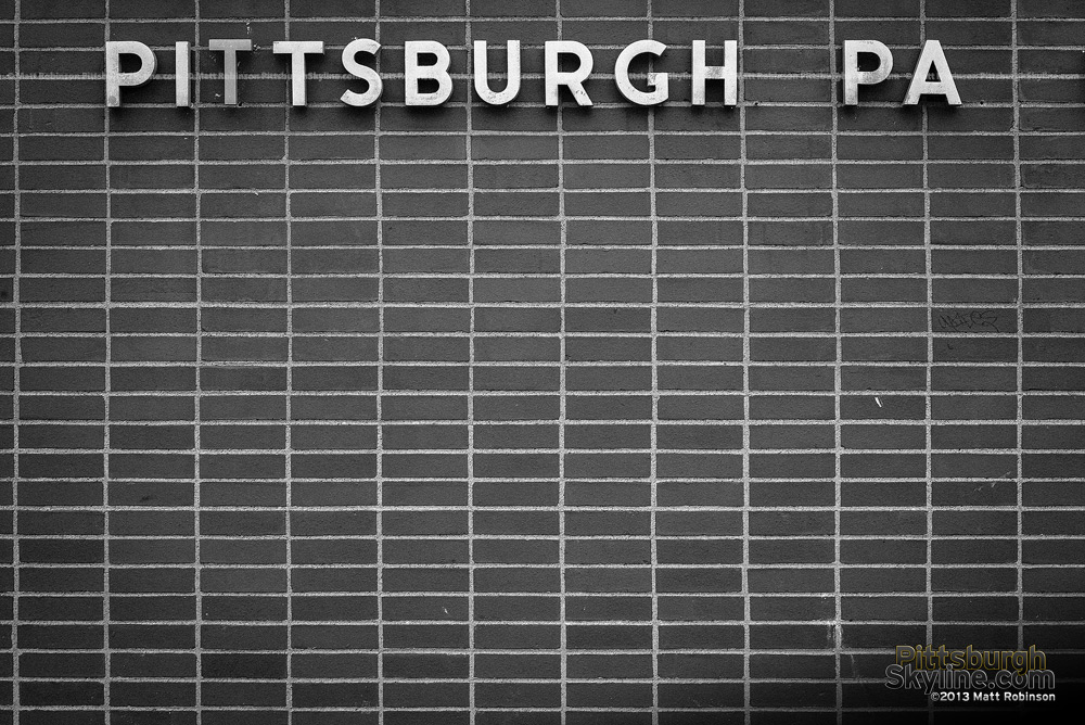 Black and White Pittsburgh Letters