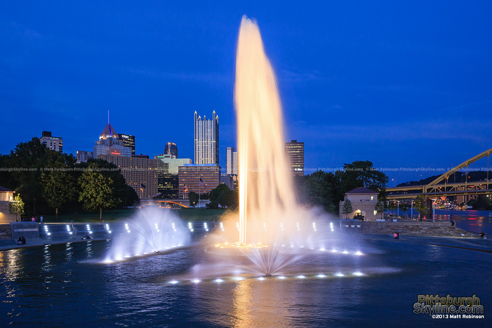 New and improved fountain at the point