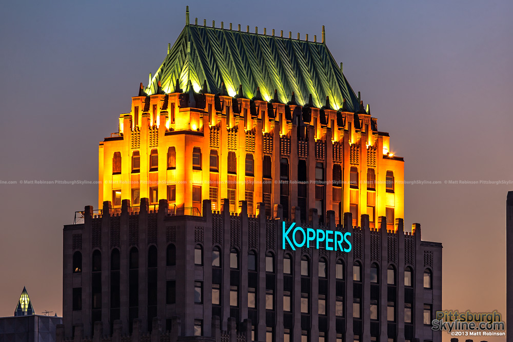 The Koppers building with highwall sign