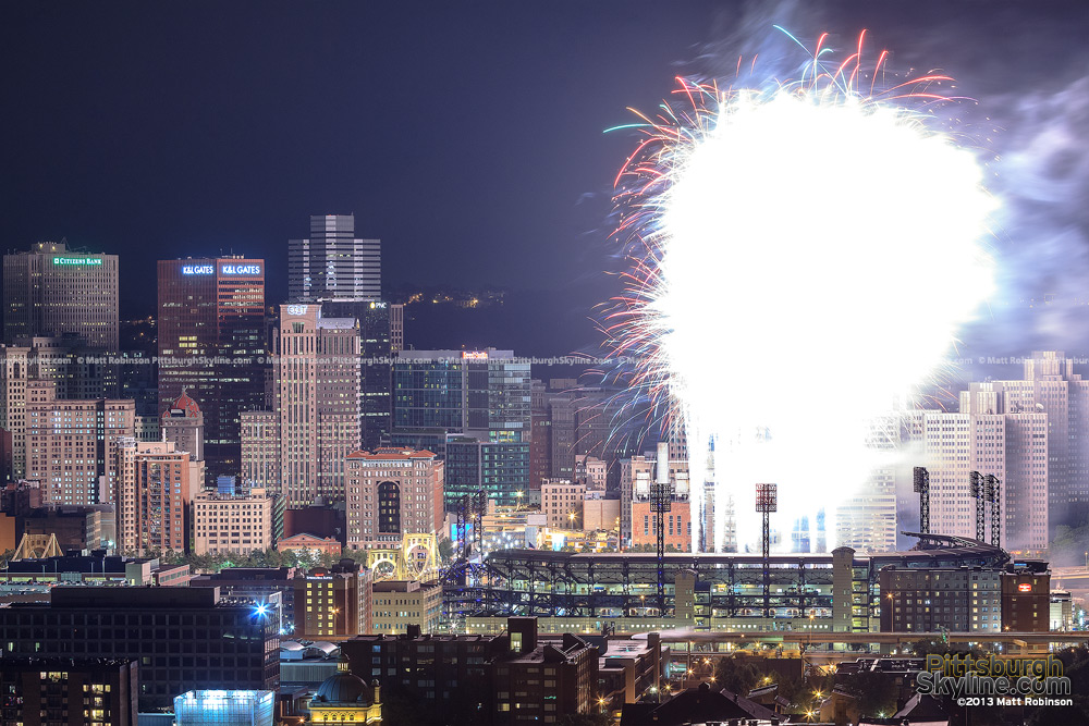 Grand finale Fireworks at PNC Park illuminate the city