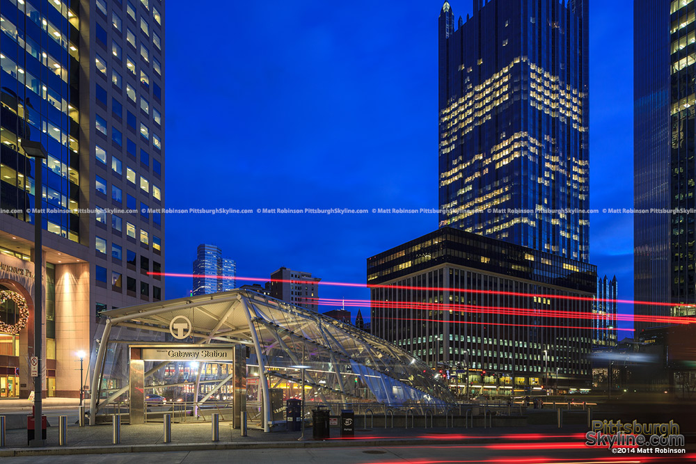 Gateway "T" Subway entrance with PPG Place