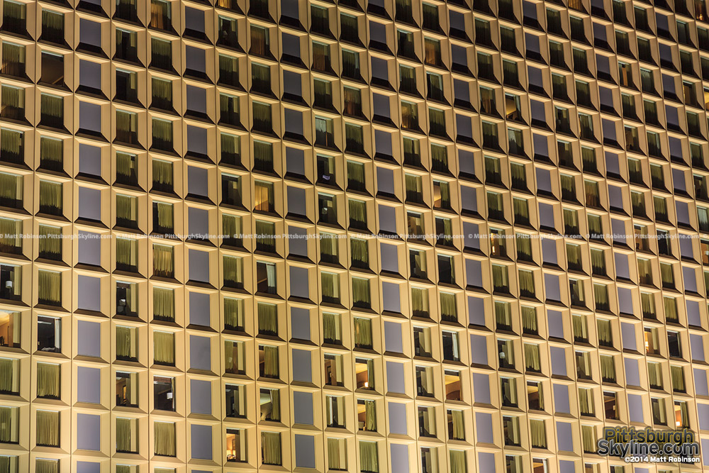 Windows of the Wyndham Grand in Pittsburgh