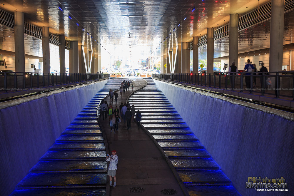 Waterway under Pittsburgh David Lawrence Convention Center