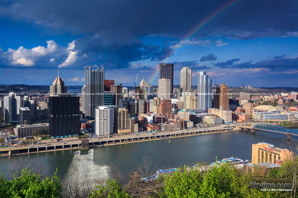 Rainbow over the Pittsburgh Skyline