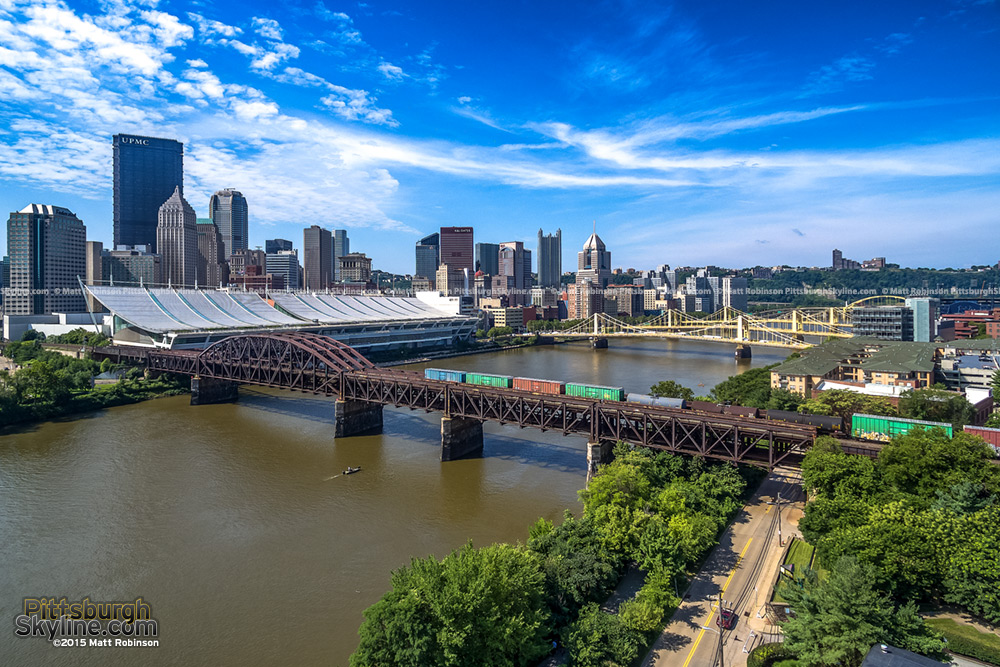 Pittsburgh Aerial Over The Allegheny River - Metroscenes.com - 2015 