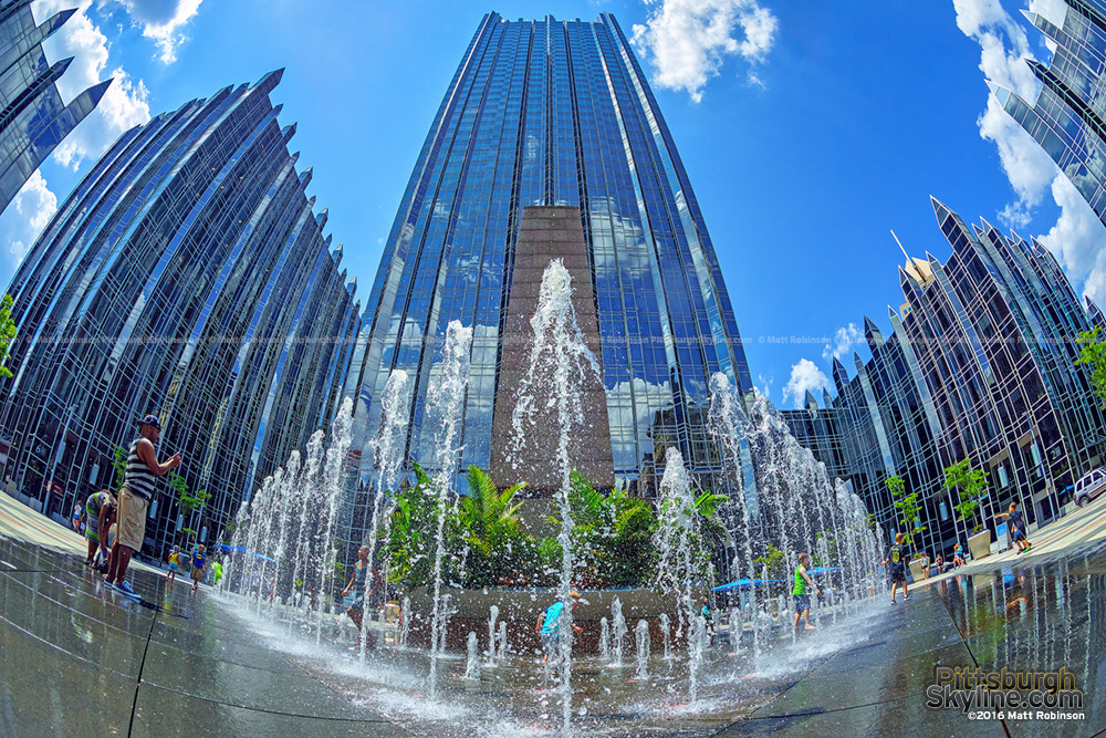 Fountain at PPG Place Summer 2016