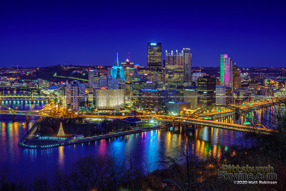 First sundown of the new decade, Pittsburgh 2020