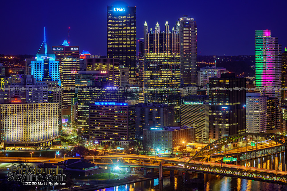 Downtown Pittsburgh Skyline 2020